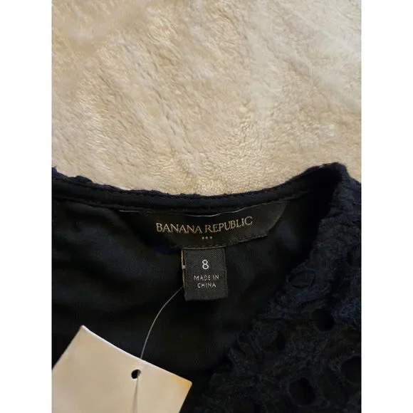 Banana Republic Women's Black Romper Sleeveless Size 8 NWT - Picture 8 of 13